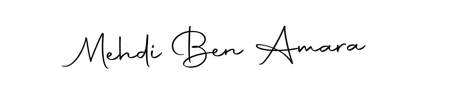 How to make Mehdi Ben Amara name signature. Use Autography-DOLnW style for creating short signs online. This is the latest handwritten sign. Mehdi Ben Amara signature style 10 images and pictures png