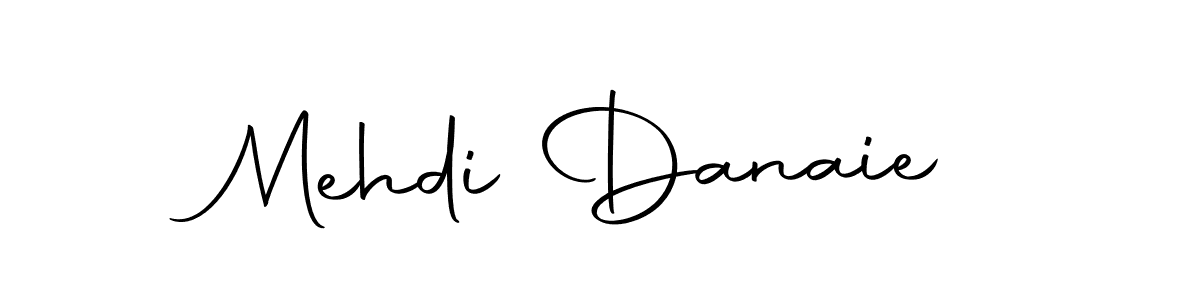 How to make Mehdi Danaie name signature. Use Autography-DOLnW style for creating short signs online. This is the latest handwritten sign. Mehdi Danaie signature style 10 images and pictures png