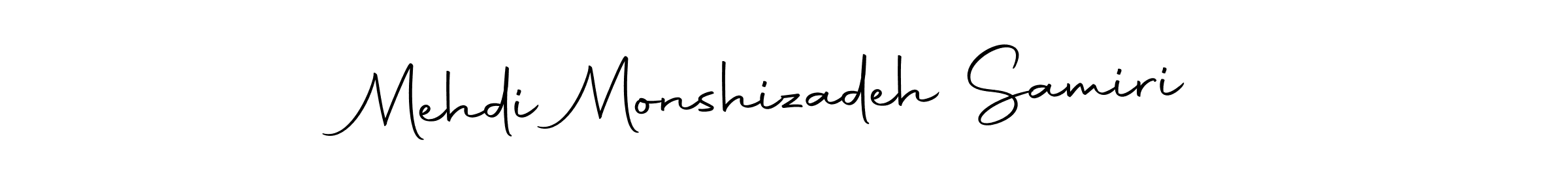 Create a beautiful signature design for name Mehdi Monshizadeh Samiri. With this signature (Autography-DOLnW) fonts, you can make a handwritten signature for free. Mehdi Monshizadeh Samiri signature style 10 images and pictures png