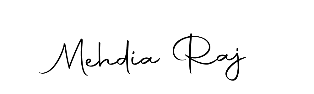 Use a signature maker to create a handwritten signature online. With this signature software, you can design (Autography-DOLnW) your own signature for name Mehdia Raj. Mehdia Raj signature style 10 images and pictures png