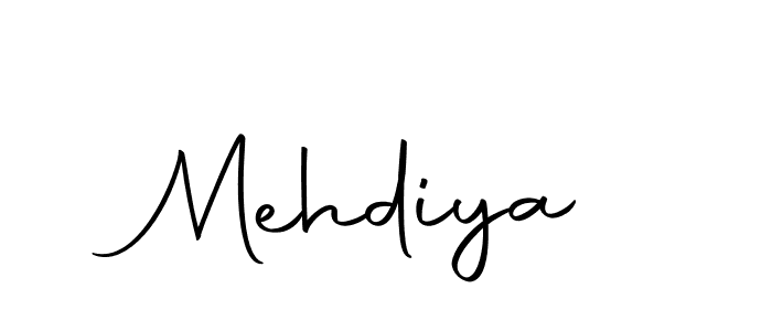 How to make Mehdiya name signature. Use Autography-DOLnW style for creating short signs online. This is the latest handwritten sign. Mehdiya signature style 10 images and pictures png