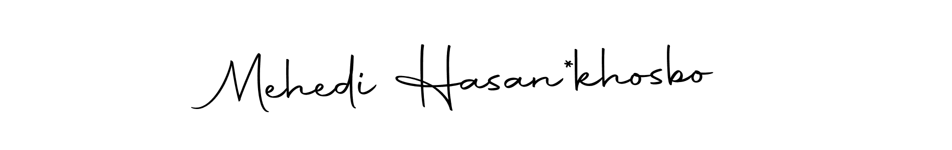 Create a beautiful signature design for name Mehedi Hasan*khosbo. With this signature (Autography-DOLnW) fonts, you can make a handwritten signature for free. Mehedi Hasan*khosbo signature style 10 images and pictures png