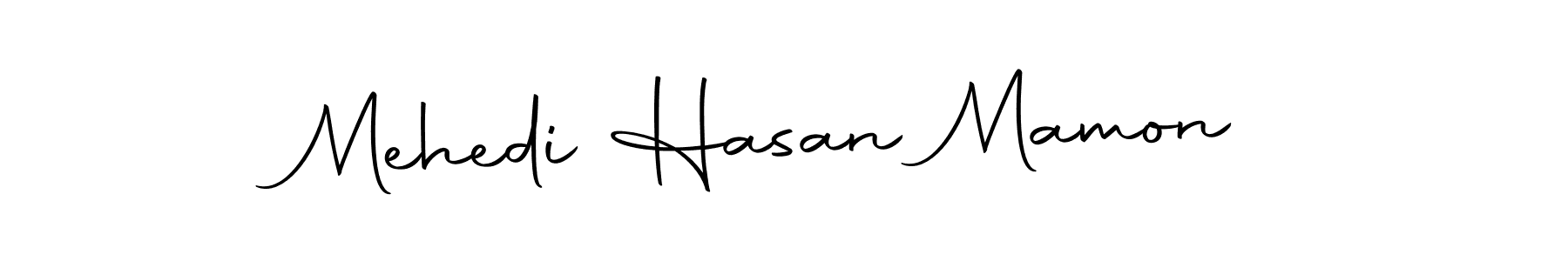 The best way (Autography-DOLnW) to make a short signature is to pick only two or three words in your name. The name Mehedi Hasan Mamon include a total of six letters. For converting this name. Mehedi Hasan Mamon signature style 10 images and pictures png