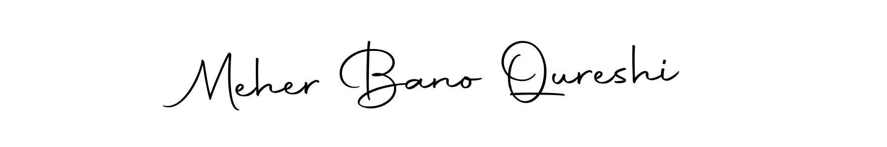 Design your own signature with our free online signature maker. With this signature software, you can create a handwritten (Autography-DOLnW) signature for name Meher Bano Qureshi. Meher Bano Qureshi signature style 10 images and pictures png