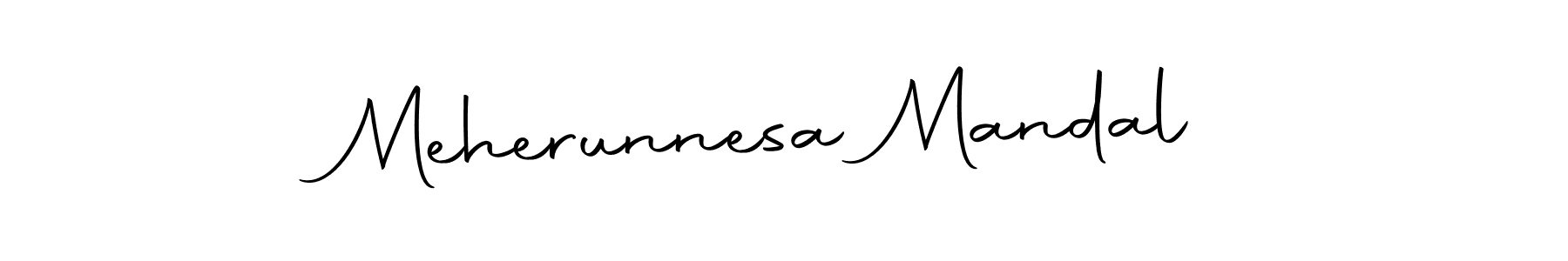 Use a signature maker to create a handwritten signature online. With this signature software, you can design (Autography-DOLnW) your own signature for name Meherunnesa Mandal. Meherunnesa Mandal signature style 10 images and pictures png