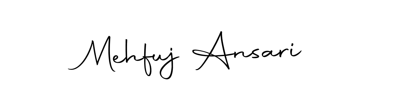 Create a beautiful signature design for name Mehfuj Ansari. With this signature (Autography-DOLnW) fonts, you can make a handwritten signature for free. Mehfuj Ansari signature style 10 images and pictures png