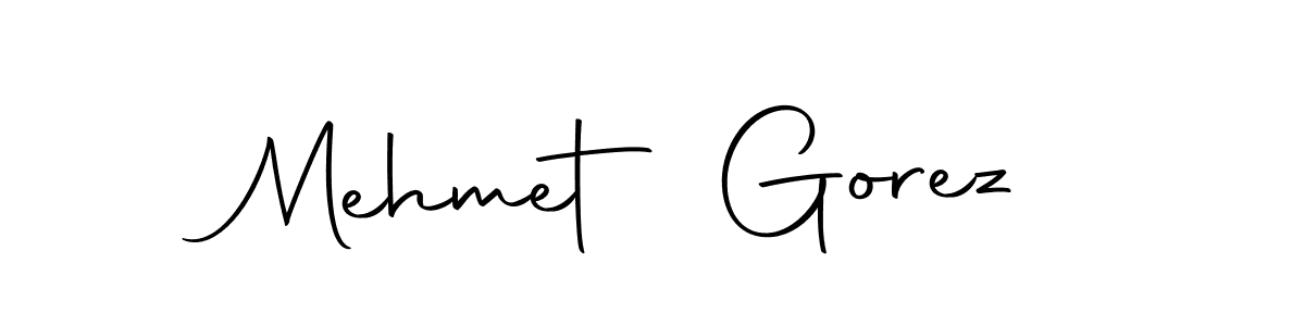 Make a beautiful signature design for name Mehmet Gorez. With this signature (Autography-DOLnW) style, you can create a handwritten signature for free. Mehmet Gorez signature style 10 images and pictures png