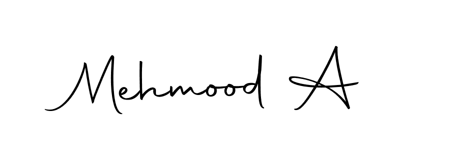 Use a signature maker to create a handwritten signature online. With this signature software, you can design (Autography-DOLnW) your own signature for name Mehmood A. Mehmood A signature style 10 images and pictures png