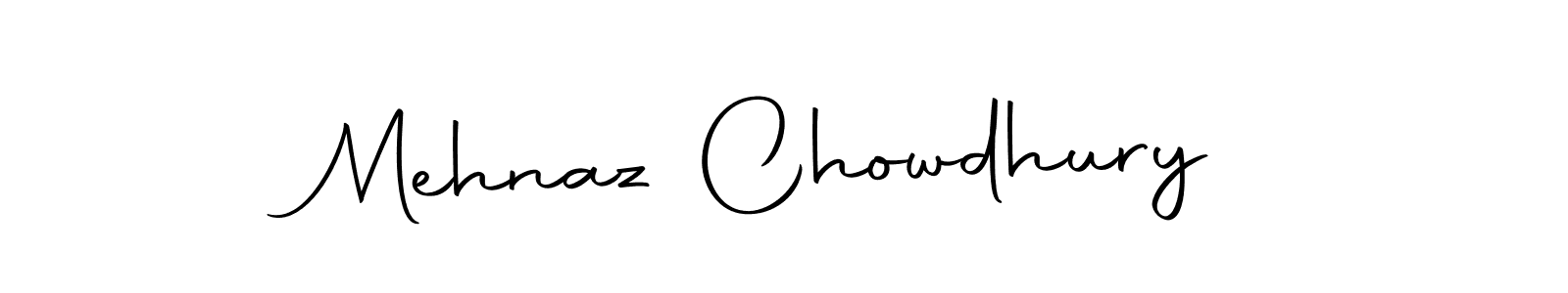 Create a beautiful signature design for name Mehnaz Chowdhury. With this signature (Autography-DOLnW) fonts, you can make a handwritten signature for free. Mehnaz Chowdhury signature style 10 images and pictures png