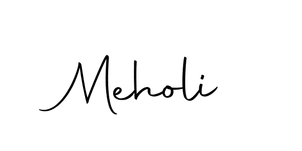 Create a beautiful signature design for name Meholi. With this signature (Autography-DOLnW) fonts, you can make a handwritten signature for free. Meholi signature style 10 images and pictures png