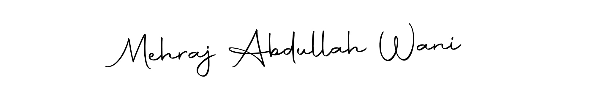 Design your own signature with our free online signature maker. With this signature software, you can create a handwritten (Autography-DOLnW) signature for name Mehraj Abdullah Wani. Mehraj Abdullah Wani signature style 10 images and pictures png