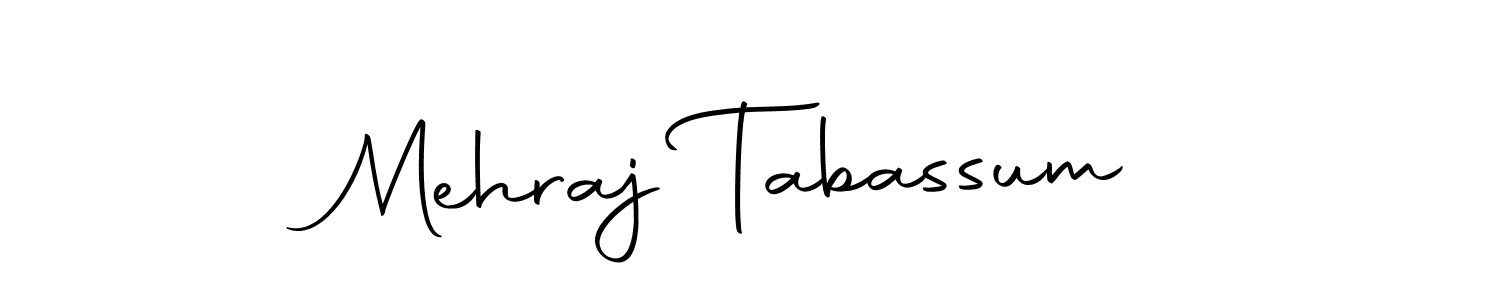 Create a beautiful signature design for name Mehraj Tabassum. With this signature (Autography-DOLnW) fonts, you can make a handwritten signature for free. Mehraj Tabassum signature style 10 images and pictures png