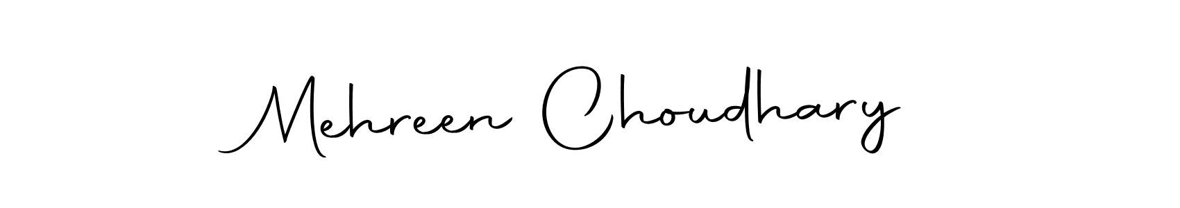Make a beautiful signature design for name Mehreen Choudhary. With this signature (Autography-DOLnW) style, you can create a handwritten signature for free. Mehreen Choudhary signature style 10 images and pictures png