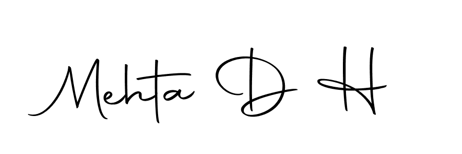 Make a beautiful signature design for name Mehta D H. With this signature (Autography-DOLnW) style, you can create a handwritten signature for free. Mehta D H signature style 10 images and pictures png