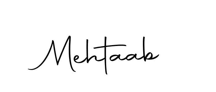 Design your own signature with our free online signature maker. With this signature software, you can create a handwritten (Autography-DOLnW) signature for name Mehtaab. Mehtaab signature style 10 images and pictures png