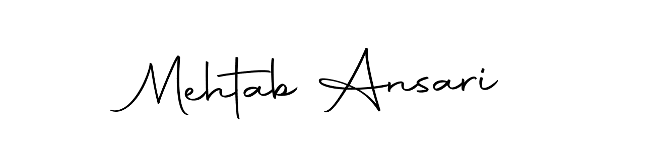 This is the best signature style for the Mehtab Ansari name. Also you like these signature font (Autography-DOLnW). Mix name signature. Mehtab Ansari signature style 10 images and pictures png