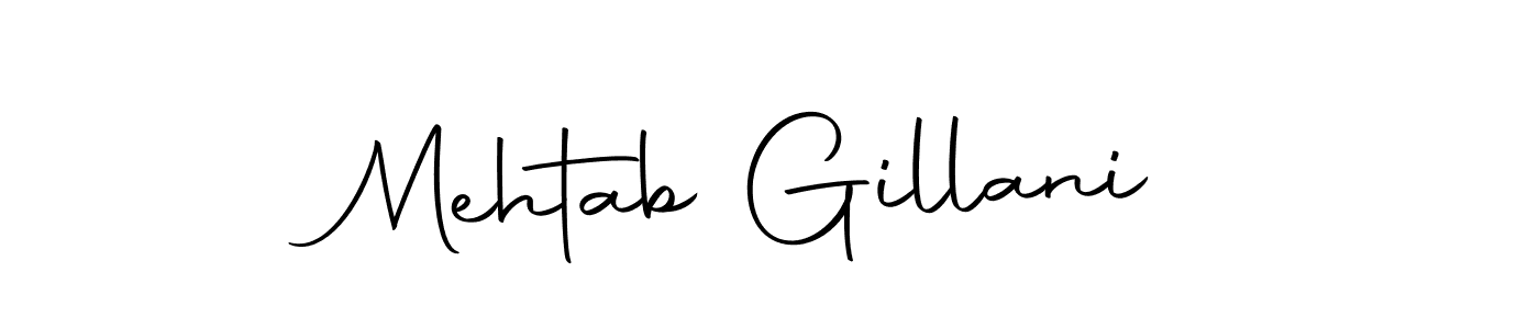 Use a signature maker to create a handwritten signature online. With this signature software, you can design (Autography-DOLnW) your own signature for name Mehtab Gillani. Mehtab Gillani signature style 10 images and pictures png