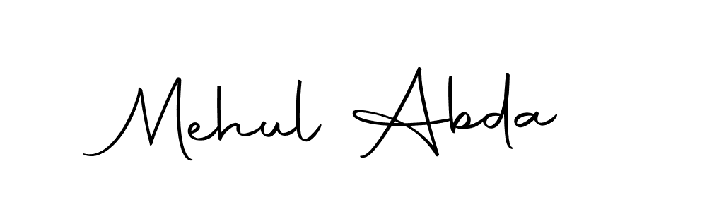 Make a beautiful signature design for name Mehul Abda. With this signature (Autography-DOLnW) style, you can create a handwritten signature for free. Mehul Abda signature style 10 images and pictures png