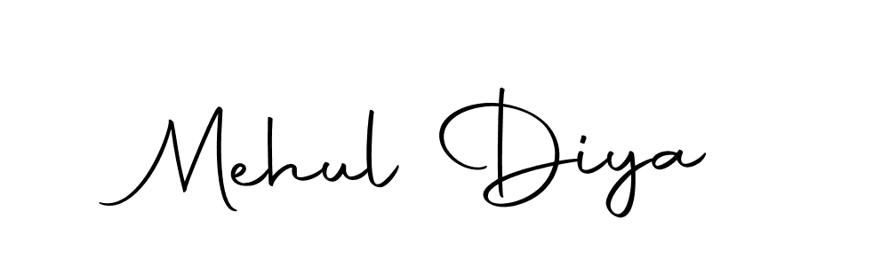 if you are searching for the best signature style for your name Mehul Diya. so please give up your signature search. here we have designed multiple signature styles  using Autography-DOLnW. Mehul Diya signature style 10 images and pictures png