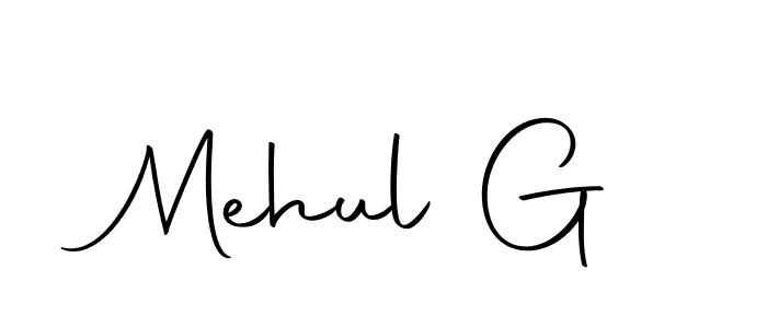 Mehul G stylish signature style. Best Handwritten Sign (Autography-DOLnW) for my name. Handwritten Signature Collection Ideas for my name Mehul G. Mehul G signature style 10 images and pictures png