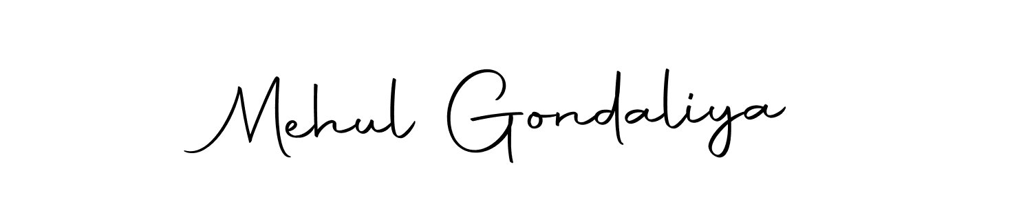 Make a beautiful signature design for name Mehul Gondaliya. With this signature (Autography-DOLnW) style, you can create a handwritten signature for free. Mehul Gondaliya signature style 10 images and pictures png