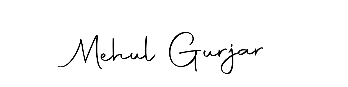 Make a beautiful signature design for name Mehul Gurjar. With this signature (Autography-DOLnW) style, you can create a handwritten signature for free. Mehul Gurjar signature style 10 images and pictures png