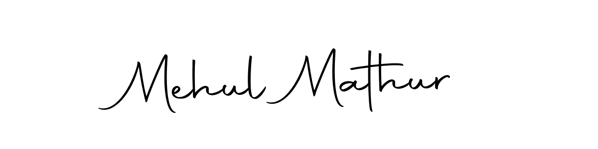 Make a short Mehul Mathur signature style. Manage your documents anywhere anytime using Autography-DOLnW. Create and add eSignatures, submit forms, share and send files easily. Mehul Mathur signature style 10 images and pictures png