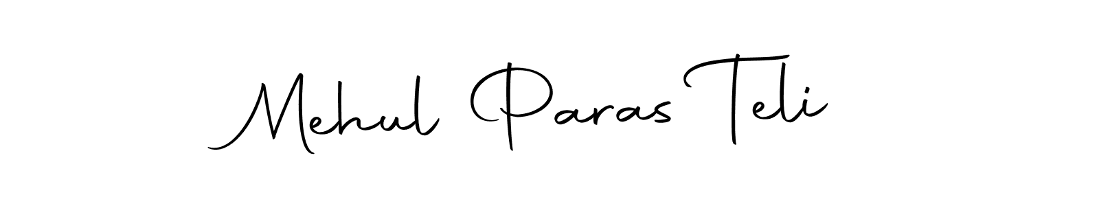 The best way (Autography-DOLnW) to make a short signature is to pick only two or three words in your name. The name Mehul Paras Teli include a total of six letters. For converting this name. Mehul Paras Teli signature style 10 images and pictures png