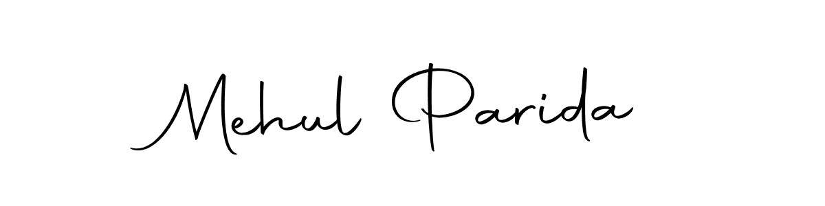 if you are searching for the best signature style for your name Mehul Parida. so please give up your signature search. here we have designed multiple signature styles  using Autography-DOLnW. Mehul Parida signature style 10 images and pictures png