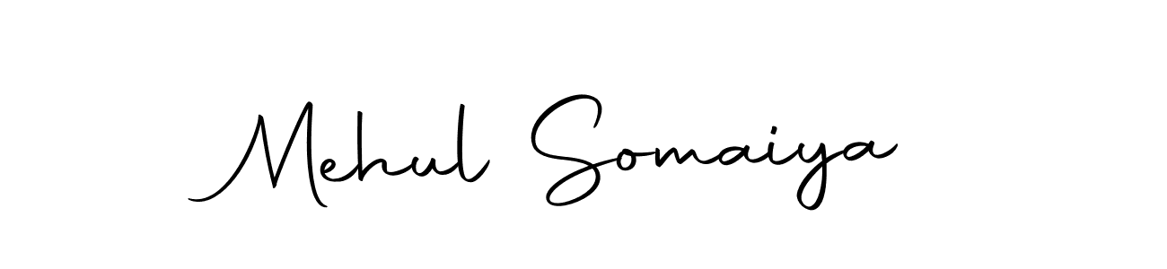 Make a short Mehul Somaiya signature style. Manage your documents anywhere anytime using Autography-DOLnW. Create and add eSignatures, submit forms, share and send files easily. Mehul Somaiya signature style 10 images and pictures png