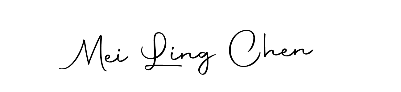 Design your own signature with our free online signature maker. With this signature software, you can create a handwritten (Autography-DOLnW) signature for name Mei Ling Chen. Mei Ling Chen signature style 10 images and pictures png