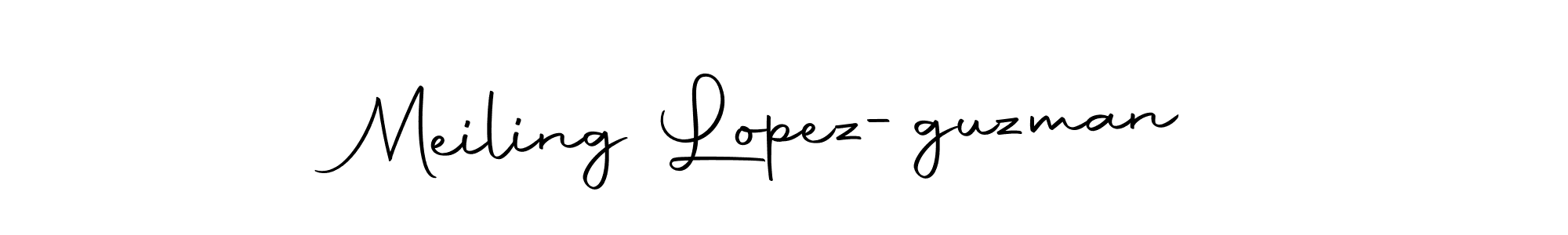 if you are searching for the best signature style for your name Meiling Lopez-guzman. so please give up your signature search. here we have designed multiple signature styles  using Autography-DOLnW. Meiling Lopez-guzman signature style 10 images and pictures png