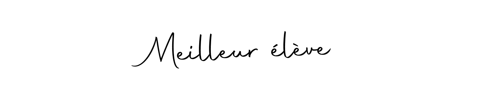 The best way (Autography-DOLnW) to make a short signature is to pick only two or three words in your name. The name Meilleur élève include a total of six letters. For converting this name. Meilleur élève signature style 10 images and pictures png