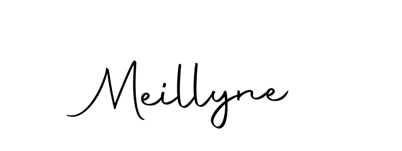 You should practise on your own different ways (Autography-DOLnW) to write your name (Meillyne) in signature. don't let someone else do it for you. Meillyne signature style 10 images and pictures png