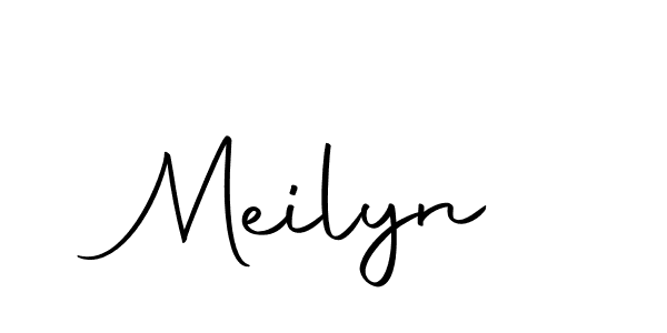 Make a beautiful signature design for name Meilyn. With this signature (Autography-DOLnW) style, you can create a handwritten signature for free. Meilyn signature style 10 images and pictures png