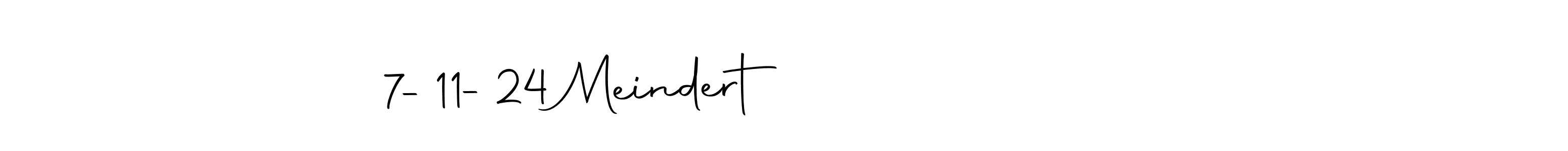Create a beautiful signature design for name Meindert                7-11-24. With this signature (Autography-DOLnW) fonts, you can make a handwritten signature for free. Meindert                7-11-24 signature style 10 images and pictures png