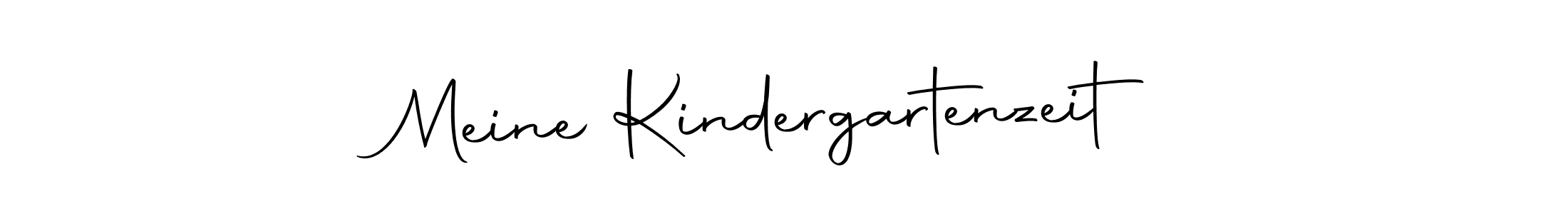 Design your own signature with our free online signature maker. With this signature software, you can create a handwritten (Autography-DOLnW) signature for name Meine Kindergartenzeit. Meine Kindergartenzeit signature style 10 images and pictures png