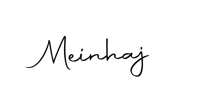 Use a signature maker to create a handwritten signature online. With this signature software, you can design (Autography-DOLnW) your own signature for name Meinhaj. Meinhaj signature style 10 images and pictures png