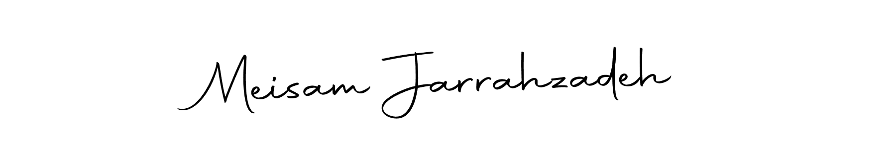 Create a beautiful signature design for name Meisam Jarrahzadeh. With this signature (Autography-DOLnW) fonts, you can make a handwritten signature for free. Meisam Jarrahzadeh signature style 10 images and pictures png