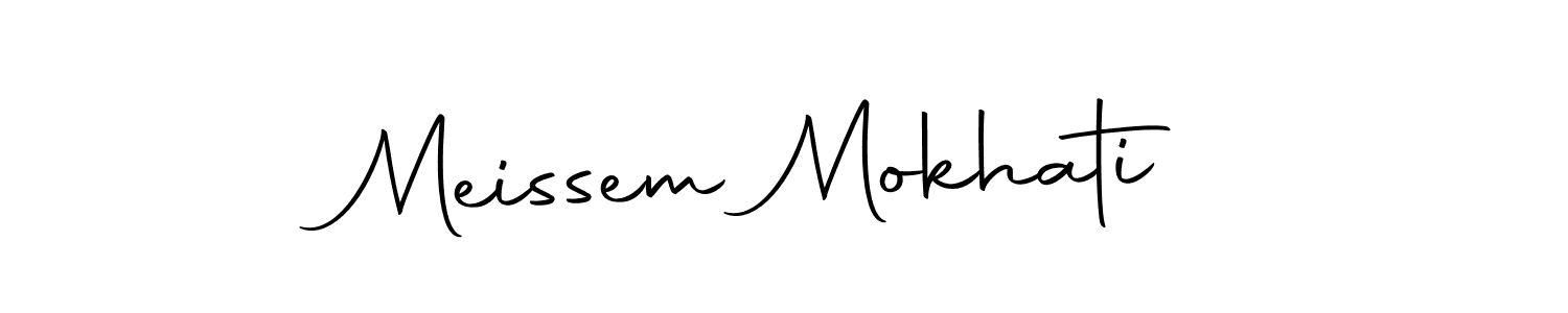 Make a beautiful signature design for name Meissem Mokhati. With this signature (Autography-DOLnW) style, you can create a handwritten signature for free. Meissem Mokhati signature style 10 images and pictures png