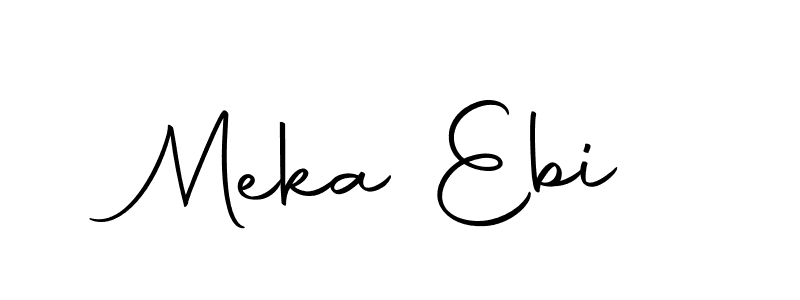 if you are searching for the best signature style for your name Meka Ebi. so please give up your signature search. here we have designed multiple signature styles  using Autography-DOLnW. Meka Ebi signature style 10 images and pictures png