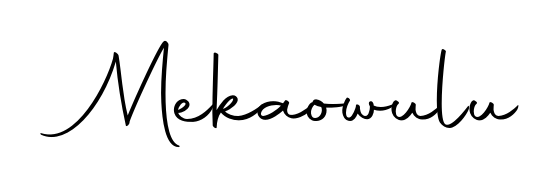 Create a personalized artistic stamp with Mekaowulu in Autography-DOLnW font. Perfect for visual artists, designers, and influencers. Mekaowulu signature style 10 images and pictures png