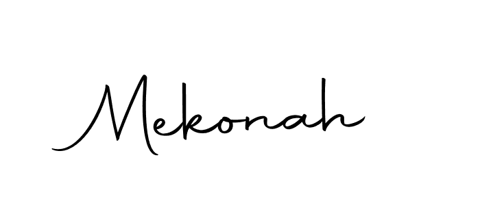 Create a beautiful signature design for name Mekonah. With this signature (Autography-DOLnW) fonts, you can make a handwritten signature for free. Mekonah signature style 10 images and pictures png