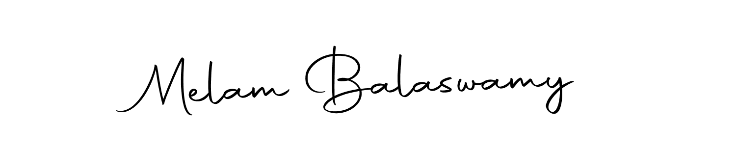 Melam Balaswamy stylish signature style. Best Handwritten Sign (Autography-DOLnW) for my name. Handwritten Signature Collection Ideas for my name Melam Balaswamy. Melam Balaswamy signature style 10 images and pictures png