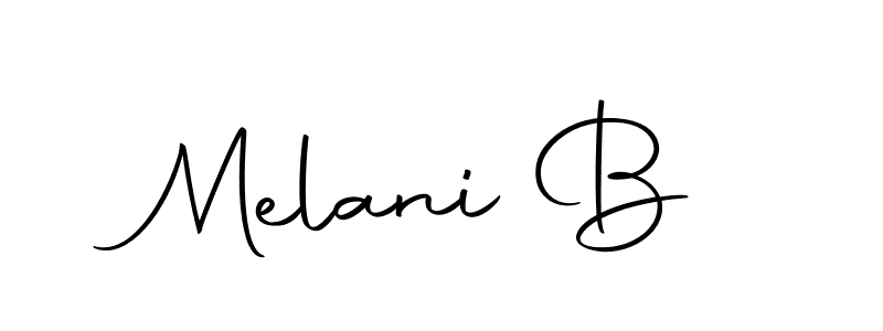 The best way (Autography-DOLnW) to make a short signature is to pick only two or three words in your name. The name Melani B include a total of six letters. For converting this name. Melani B signature style 10 images and pictures png