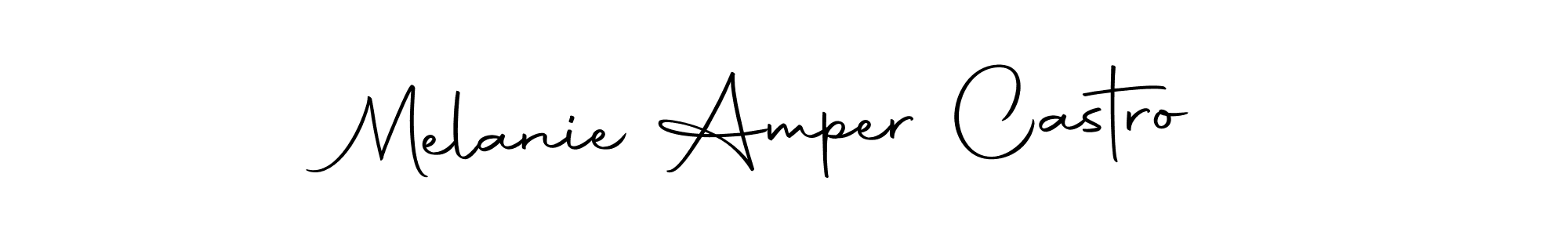 Autography-DOLnW is a professional signature style that is perfect for those who want to add a touch of class to their signature. It is also a great choice for those who want to make their signature more unique. Get Melanie Amper Castro name to fancy signature for free. Melanie Amper Castro signature style 10 images and pictures png