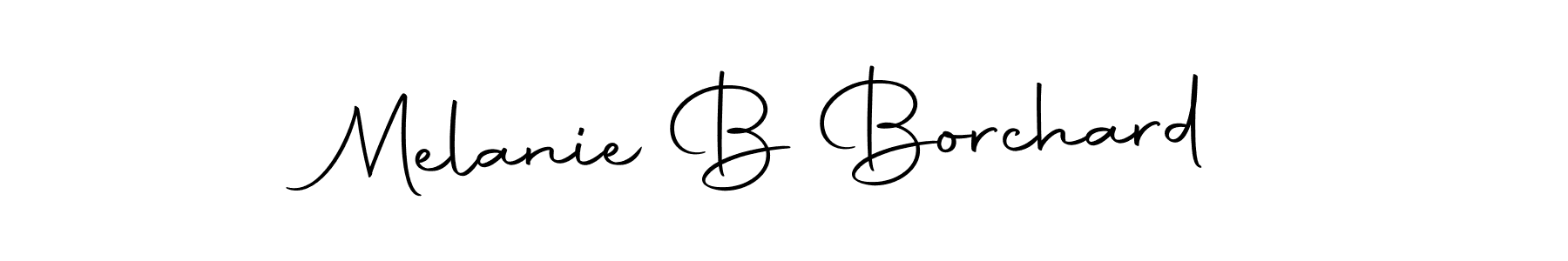 How to make Melanie B Borchard signature? Autography-DOLnW is a professional autograph style. Create handwritten signature for Melanie B Borchard name. Melanie B Borchard signature style 10 images and pictures png