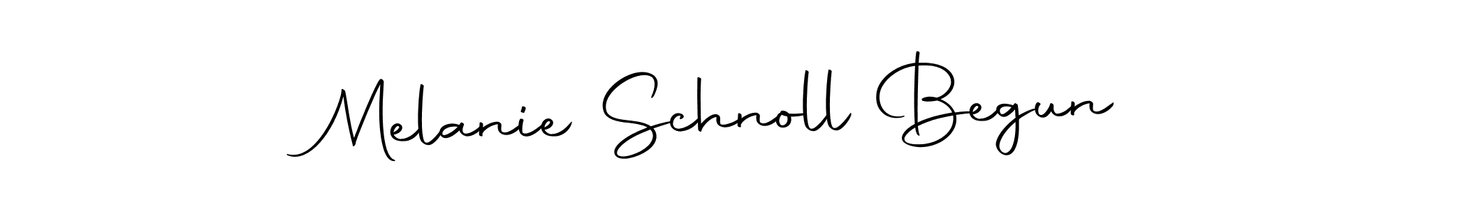 Also we have Melanie Schnoll Begun name is the best signature style. Create professional handwritten signature collection using Autography-DOLnW autograph style. Melanie Schnoll Begun signature style 10 images and pictures png