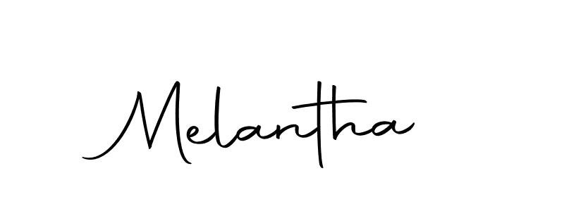 Use a signature maker to create a handwritten signature online. With this signature software, you can design (Autography-DOLnW) your own signature for name Melantha. Melantha signature style 10 images and pictures png