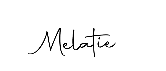 Melatie stylish signature style. Best Handwritten Sign (Autography-DOLnW) for my name. Handwritten Signature Collection Ideas for my name Melatie. Melatie signature style 10 images and pictures png